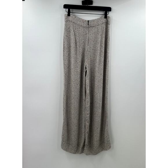 AFRM Leopard Print Wide Leg Pants High Rise Size Large - Picture 6 of 7